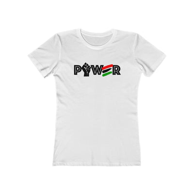 Power Short Sleeve Soft Scoop Womans T-Shirt