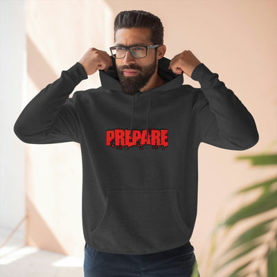 Prepare - Premium Black and Red, Hoodies - Embrace Life's Experiences