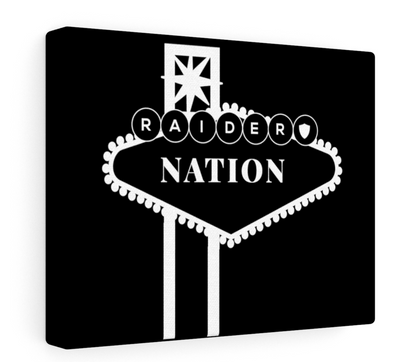 Raider Nation Black Vegas Canvas Fan Favorite Painting