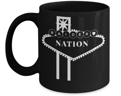 Vegas Raider Nation Fun Fan Coffee Mug Black