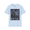 Superhero Cityscape T-Shirt — Dark Vigilante Graphic Tee