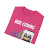 Vibe Coding Unisex Softstyle T-Shirt, Casual Graphic Tee, Tech-Inspired Shirt, Gift for Coders, Retro Vibe Shirt, Comfortable Everyday Wear