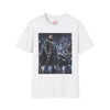 Superhero Cityscape T-Shirt — Dark Vigilante Graphic Tee