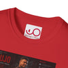Avengers-Inspired Movie Poster T-Shirt with Paw Print Back