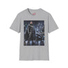 Superhero Cityscape T-Shirt — Dark Vigilante Graphic Tee