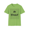 AI Fluent Unisex Softstyle T-Shirt, Cool Tech Tee, Gift for Tech Lovers, Trendy Statement Shirt, Casual Everyday Wear, AI Enthusiast Apparel