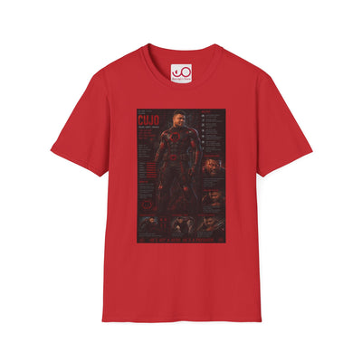 Avengers-Inspired Movie Poster T-Shirt with Paw Print Back
