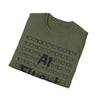 AI Fluent Unisex Softstyle T-Shirt, Cool Tech Tee, Gift for Tech Lovers, Trendy Statement Shirt, Casual Everyday Wear, AI Enthusiast Apparel