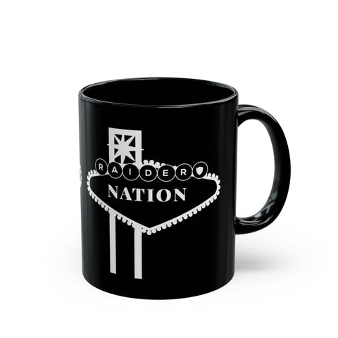 Black Mug - Vegas Raiders Nation Fun Fan Coffee Cup (11oz)