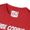 Vibe Coding Unisex Softstyle T-Shirt, Casual Graphic Tee, Tech-Inspired Shirt, Gift for Coders, Retro Vibe Shirt, Comfortable Everyday Wear