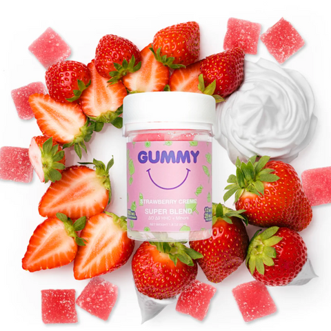 Delta 9 THC HHC CBN strawberry gummy