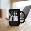 Raider Nation Black Mug 15oz