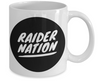 Raider Nation White and Black Coffee Mug