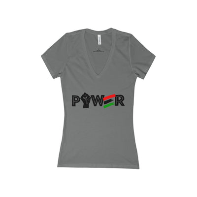 POWER Women's Deep V-Neck T Shirt