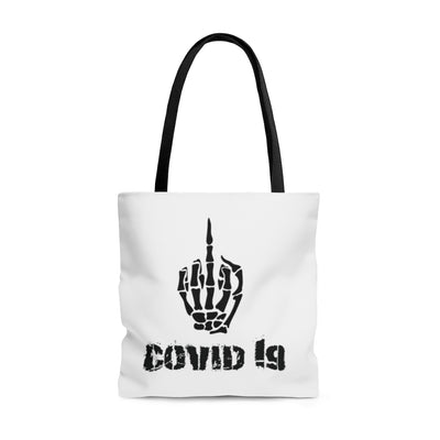 F Covid-19 Corona Virus Tote Bag The Finger