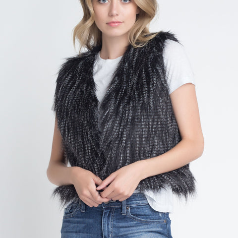 Women's Faux Fur Sleeveless Vest