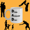 Dad Doing Awesome Daily Funny Coffee Mug White