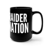 Raider Nation Black Mug 15oz