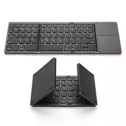 Folding Bluetooth Keyboard Foldable Tablet Slim Portable Mini Wireless  Mouse Pad Z Fold