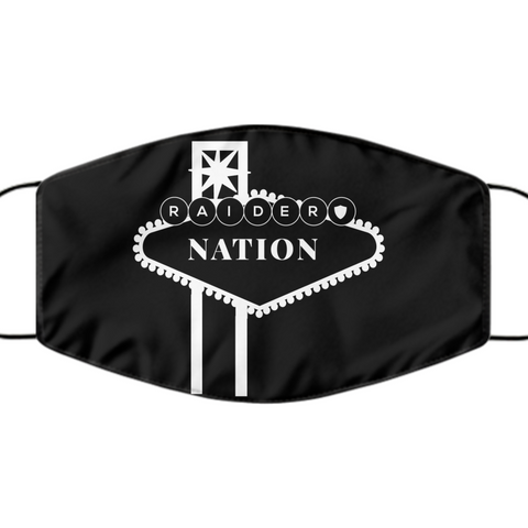 Raider Nation Black Face Mask