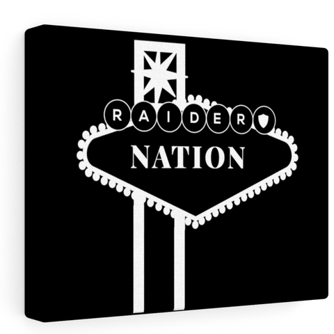 Raider Nation Black Vegas Canvas Fan Favorite Painting